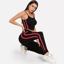Shein Striped Side Cami Top & Pants Set