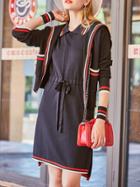 Shein Color Block Two-pieces Jacket Dress