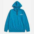Shein Men Zip Half Placket Pocket Front Hoodie