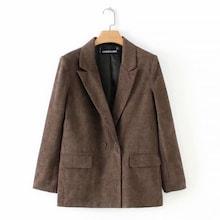 Shein Dual Pocket Corduroy Blazer