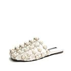 Shein Faux Pearl Caged Flat Mules