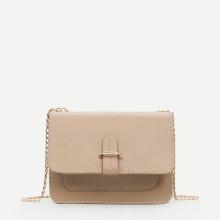 Shein Stitch Trim Flap Chain Bag