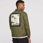 Shein Men Graphic Print Collar Jacket