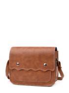 Shein Scalloped Trim Flap Shoulder Bag