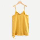 Shein Raw Hem Ripped Cami Dress
