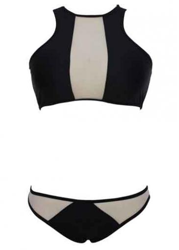 Rosewe Round Neck Summer Two Pieces Swimwear