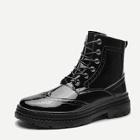 Shein Men Lace Up High Top Boots