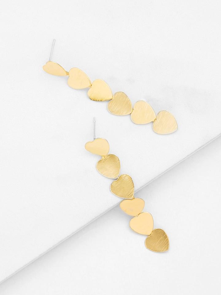 Shein Heart Design Long Drop Earrings