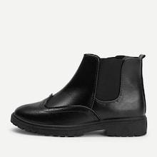 Shein Men Brogue Chelsea Boots
