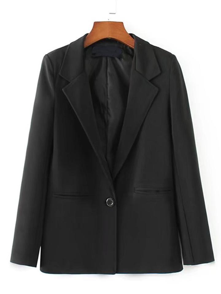 Shein Slit Back Slim Fit Blazer