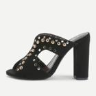 Shein Studded Decorated Peep Toe Pumps