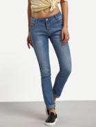 Shein High Waist Rolled Hem Jeans