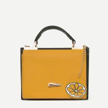 Shein Lemon Keychain Decor Pu Bag
