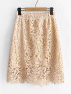 Shein Knee Length Lace Skirt