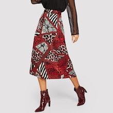 Shein Mixed Print Skirt