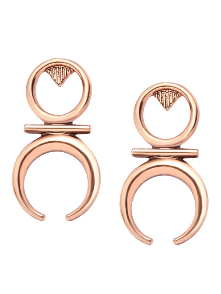 Shein Gold Figure 8 Stud Earrings