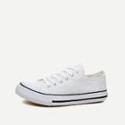 Shein Men Lace-up Canvas Sneakers