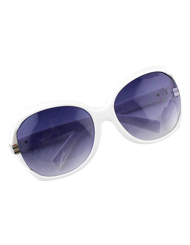Shein Fashionable Women White Oversized Sunglasses