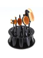 Shein Black Acrylic 10 Hole Makeup Brush Dryer Holder