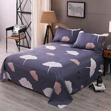 Shein Leaf Print Flat Sheet 1pc