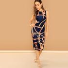 Shein Chain Print Tank Bodycon Dress