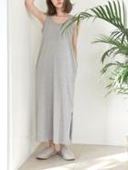 Shein Split Hem Marled Tank Dress