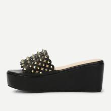 Shein Rivet Cut Out Sandals
