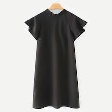 Shein Knot Back Raglan Sleeve Tunic Dress