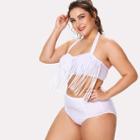 Shein Plus Fringe Design Bikini Set
