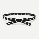 Shein Faux Pearl Decorated Skinny Belt