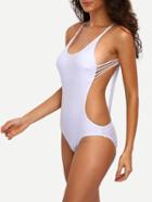 Shein Stappy Cutout One-piece Swimwear