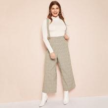 Shein Plus Plaid Wide Leg Pants