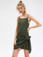 Shein Self Tie Overlap Cami Dress