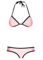 Rosewe Halter Neck Pink Two Pieces Swimwear