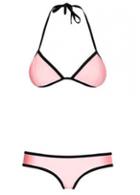 Rosewe Halter Neck Pink Two Pieces Swimwear