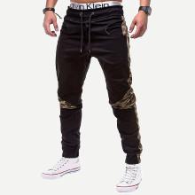 Shein Men Contrast Camo Drawstring Waist Pants