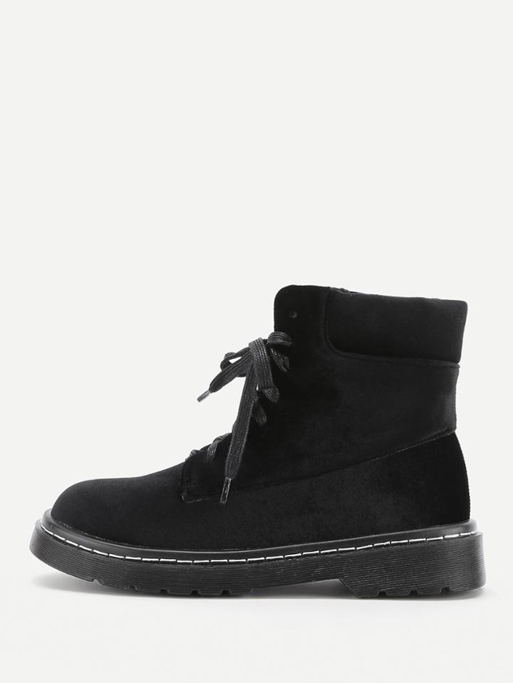 Shein Lace Up Ankle Boots