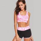 Shein Cut Out Sports Bra And Shorts