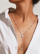 Shein Cross Pendant Beaded Necklace