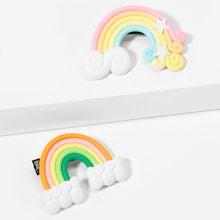 Shein Toddler Girls Rainbow Shaped Hair Clip 2pcs