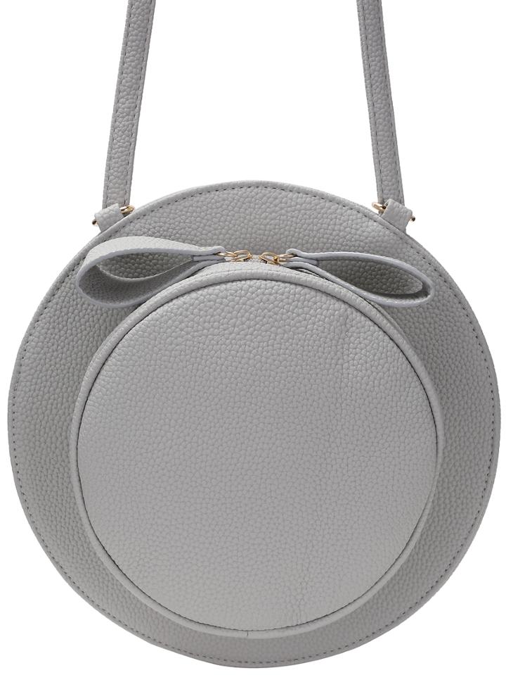 Shein Grey Zipper Hat Shaped Pu Bag