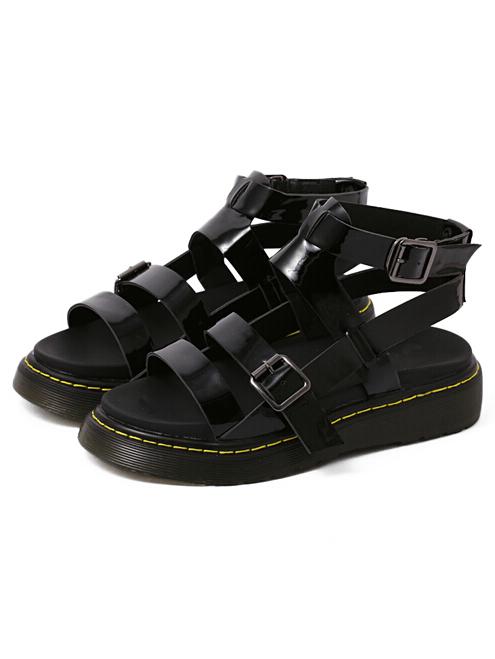 Shein Crisscross Straps Buckled Sandals