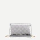 Shein Quilted Metallic Chain Bag