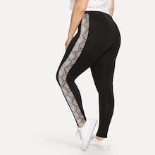 Shein Plus Snakeskin Print Pants