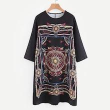 Shein Paisley Print Tunic Dress