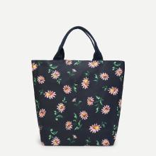 Shein Floral Print Tote Bag