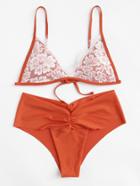 Shein Lace Overlay Bikini Set