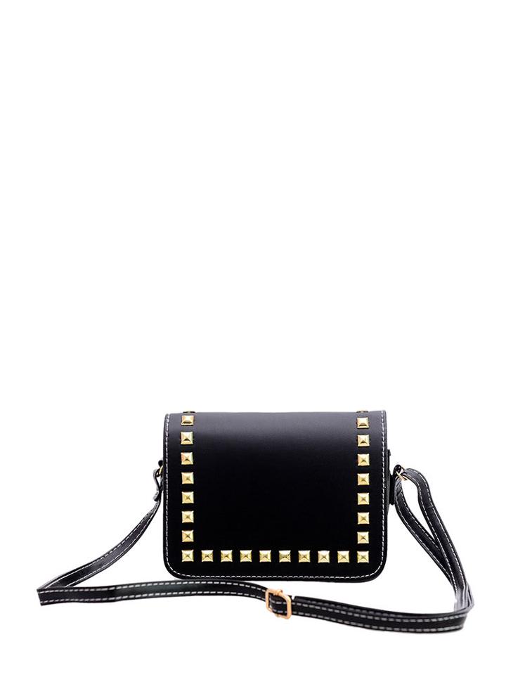Shein Studded Pu Flap Bag