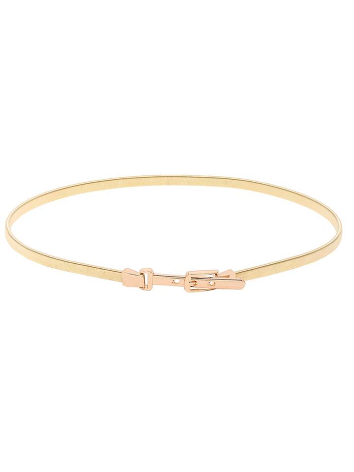 Shein Golden Skinny Buckle Belt