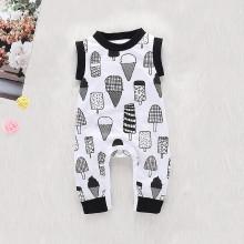 Shein Boys Ice Cream Print Jumpsuits
